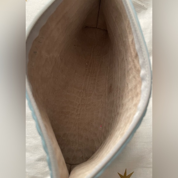 B. May Blue Embossed Gator Essentials Pouch - Picture 4 of 7